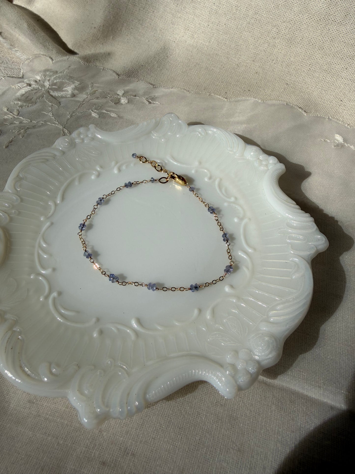 Dainty Tanzanite Bracelet