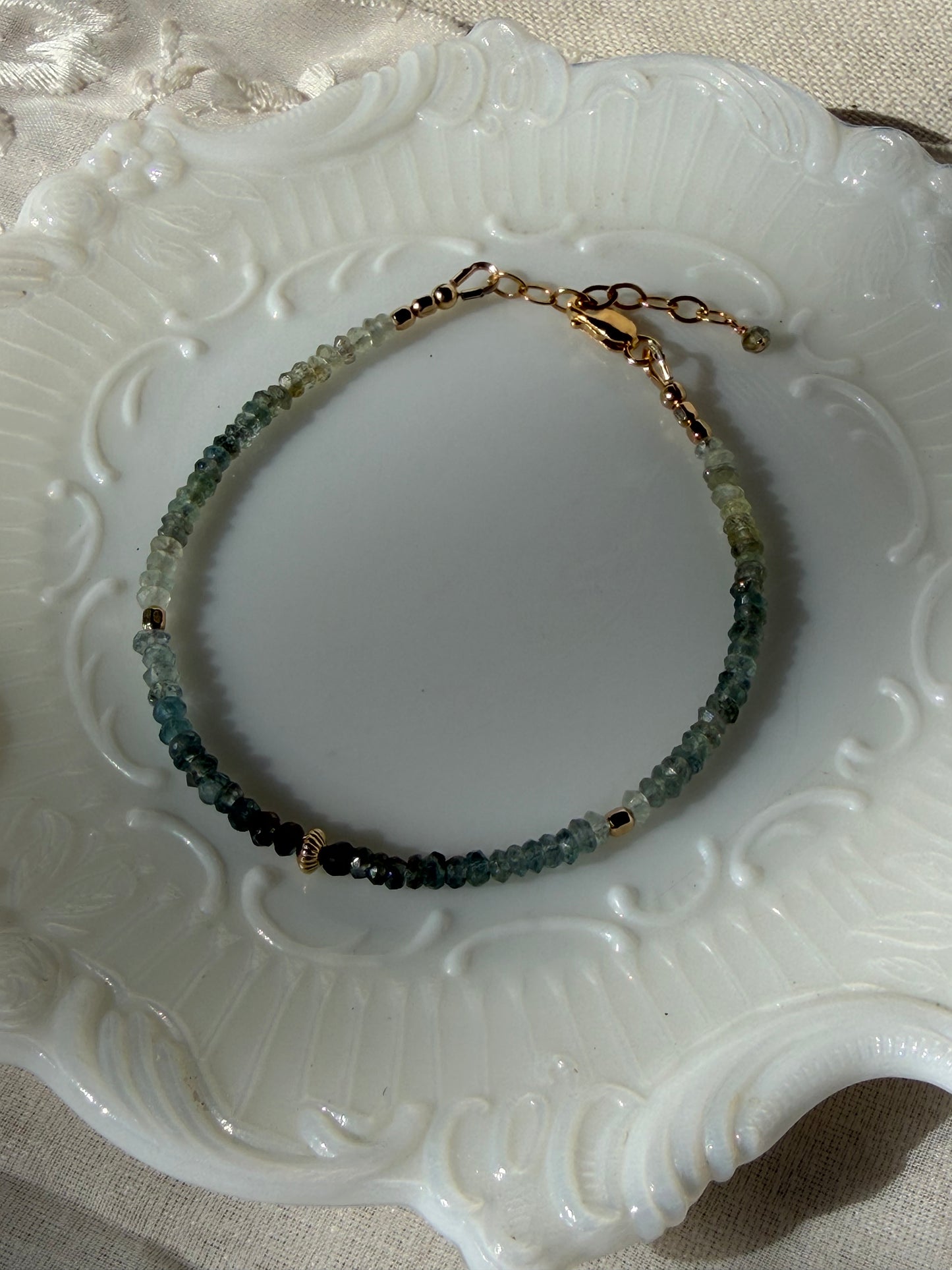 Moss Aquamarine Bracelet