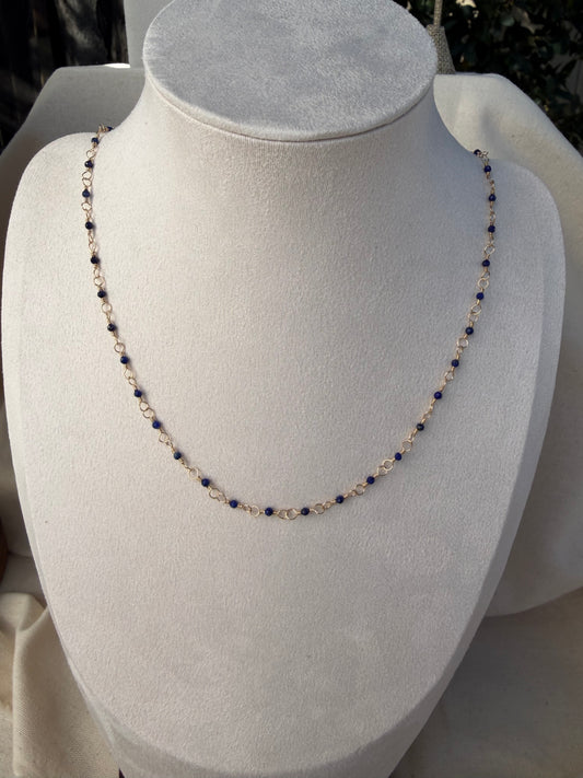 Lapis Lazuli Wire Wrapped Necklace