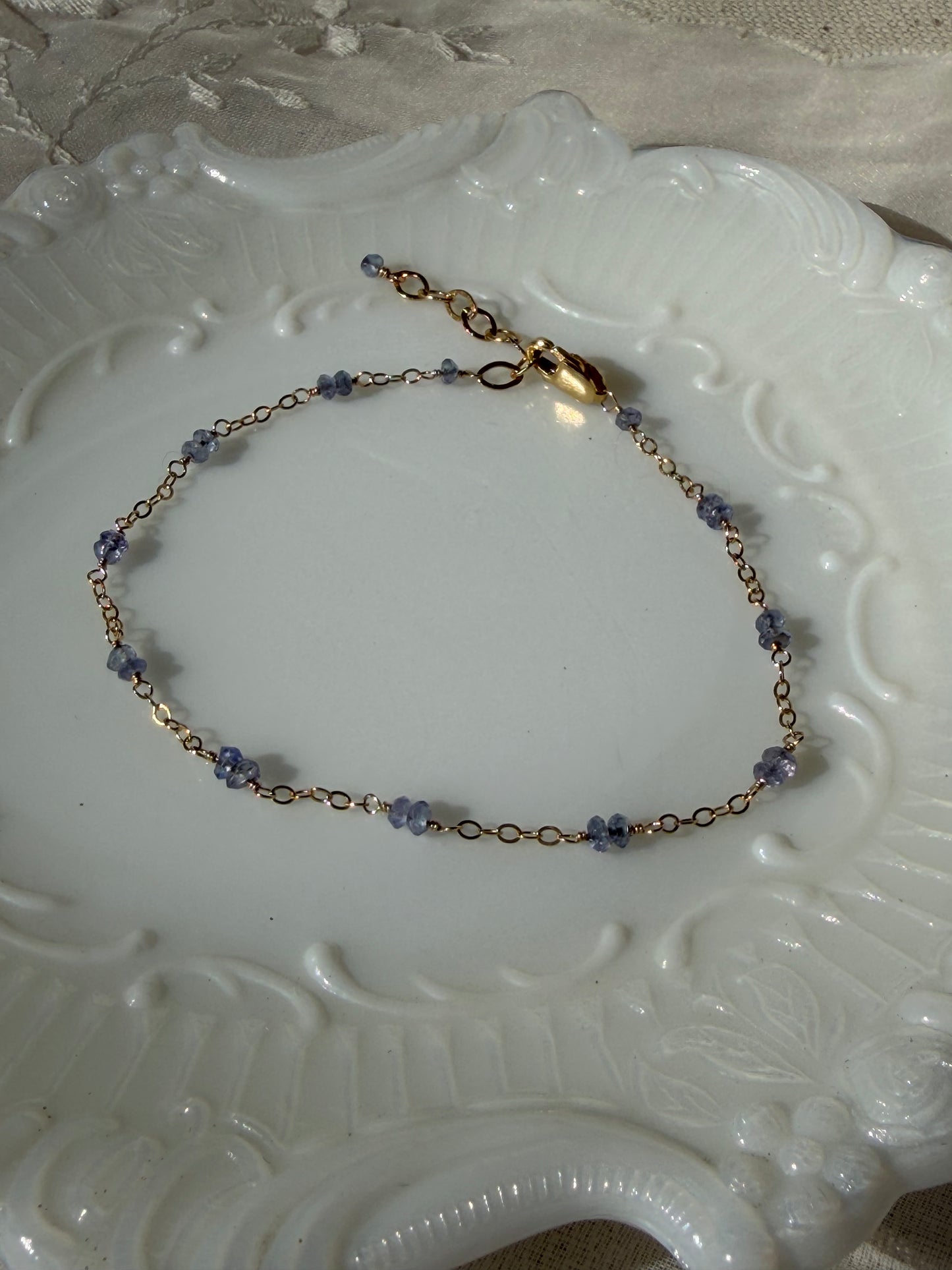 Dainty Tanzanite Bracelet