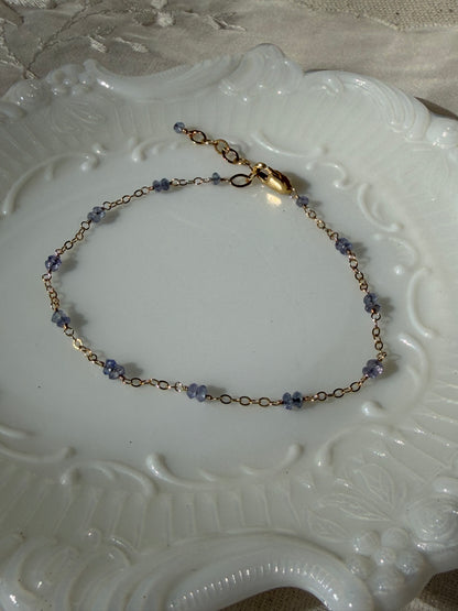 Dainty Tanzanite Bracelet