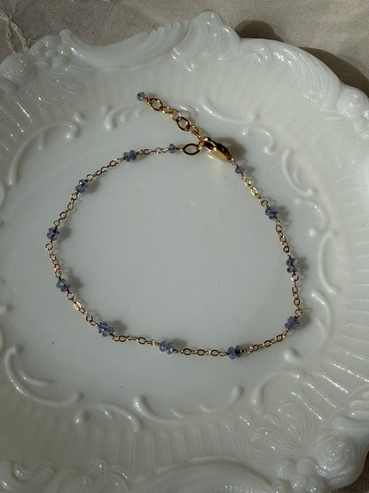 Dainty Tanzanite Bracelet