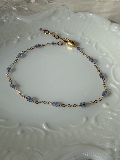 Dainty Tanzanite Bracelet