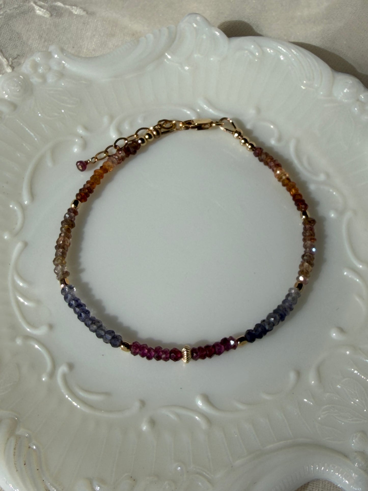 Faceted Tundra Sapphire Bracelet