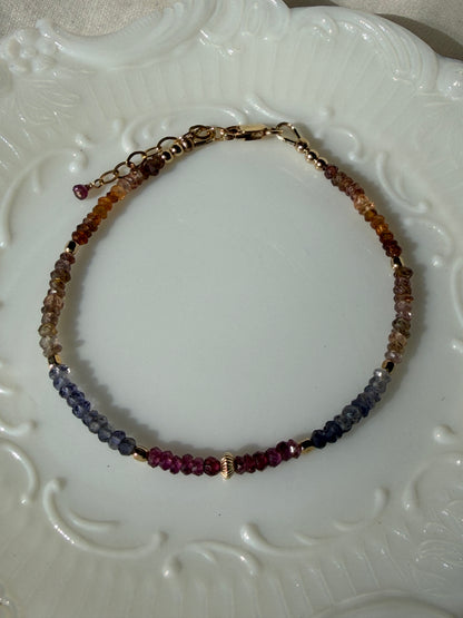 Faceted Tundra Sapphire Bracelet
