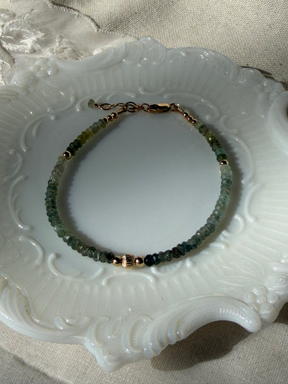 Moss Aquamarine Bracelet