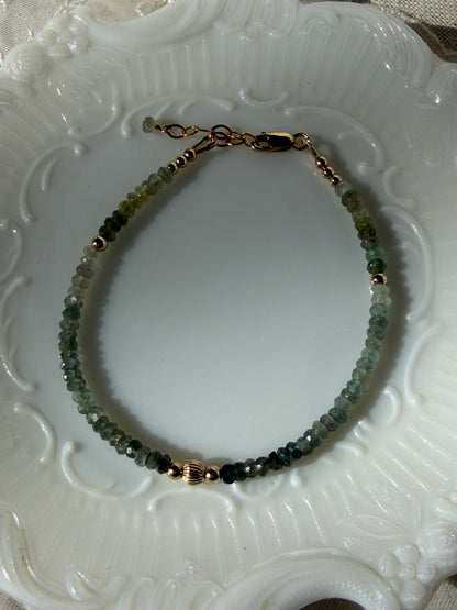 Moss Aquamarine Bracelet