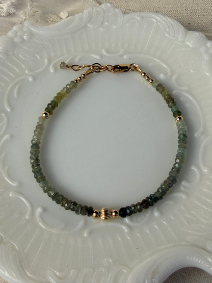 Moss Aquamarine Bracelet