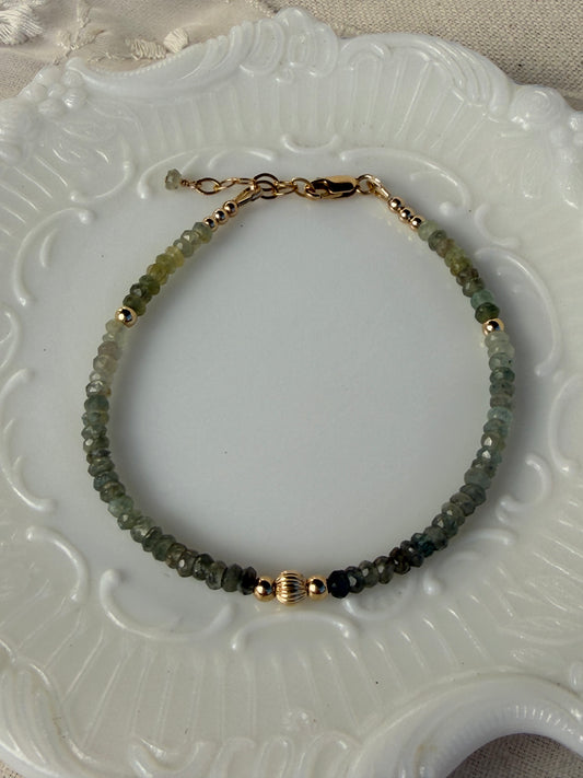 Moss Aquamarine Bracelet