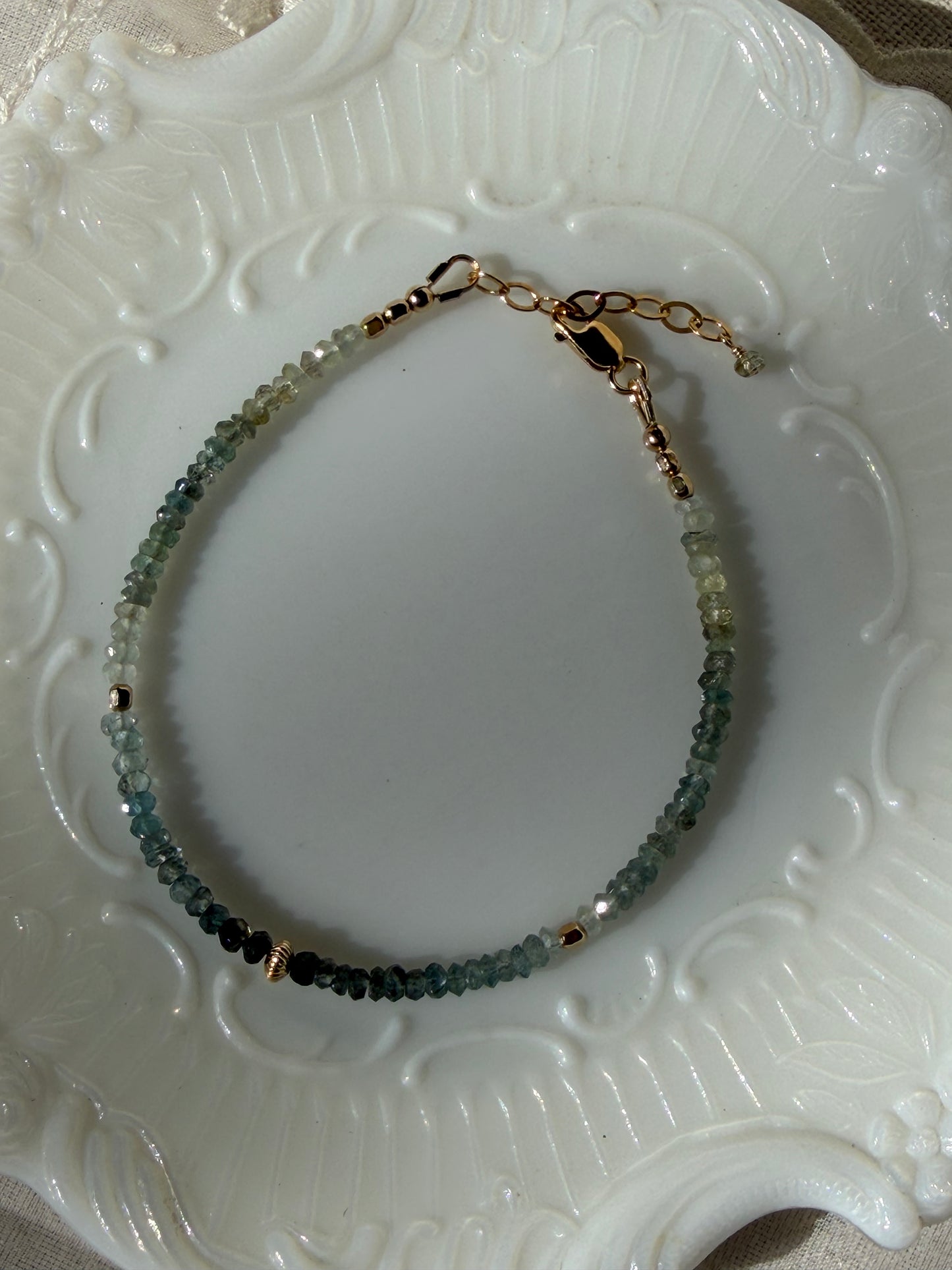Moss Aquamarine Bracelet