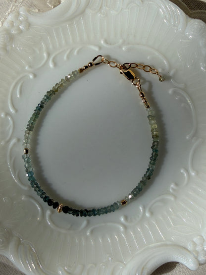 Moss Aquamarine Bracelet