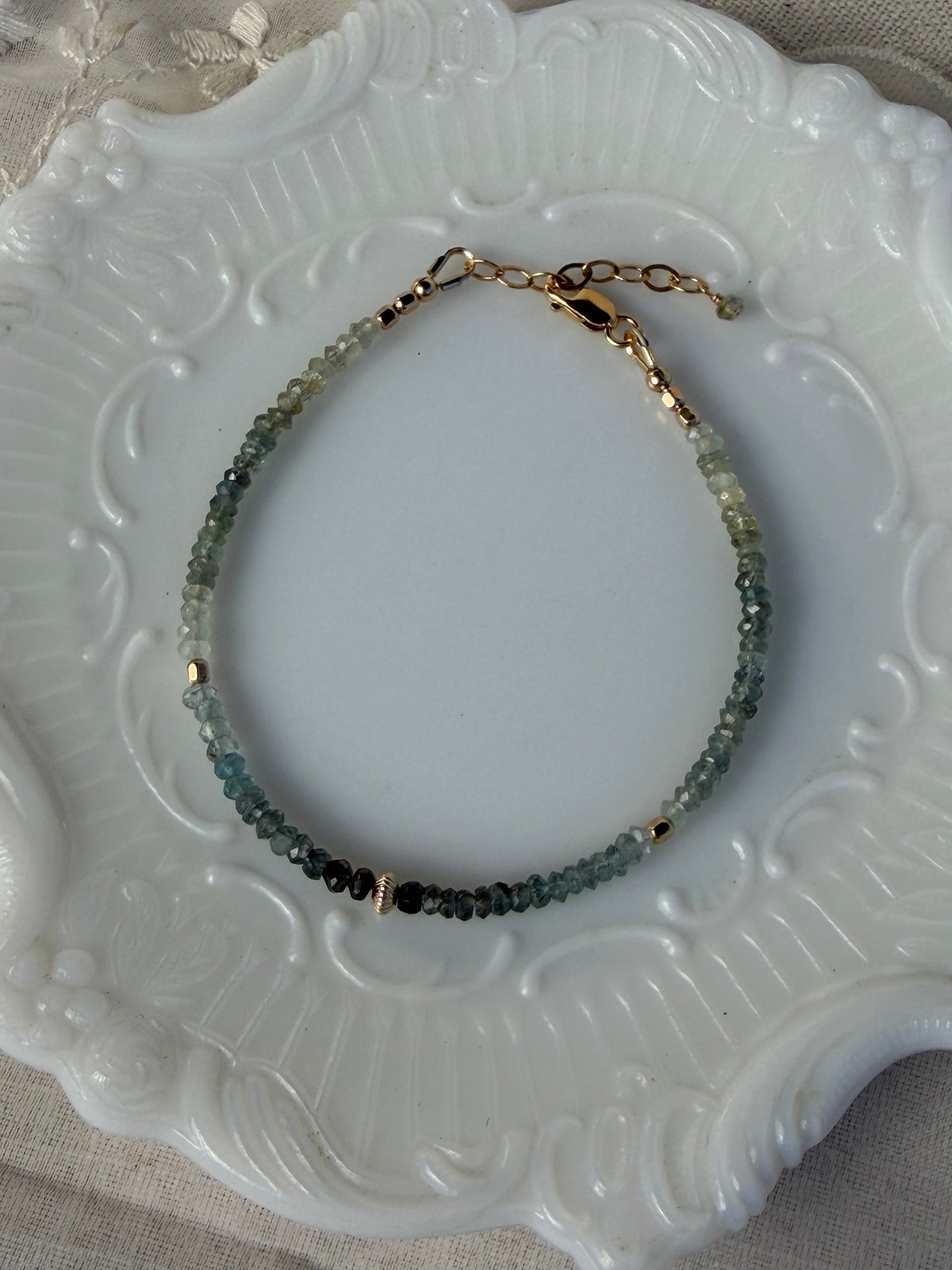 Moss Aquamarine Bracelet