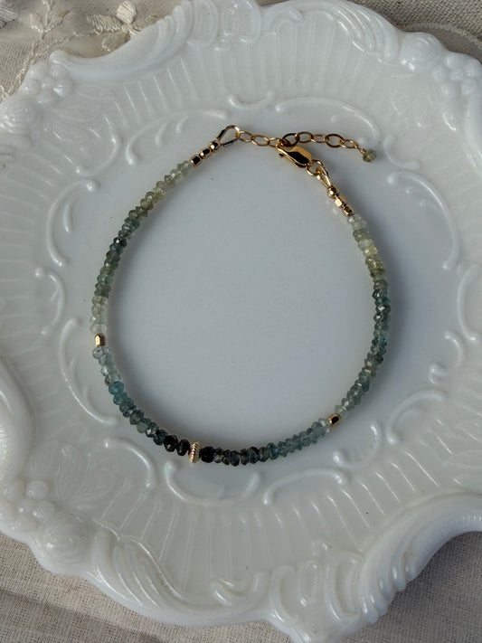 Moss Aquamarine Bracelet