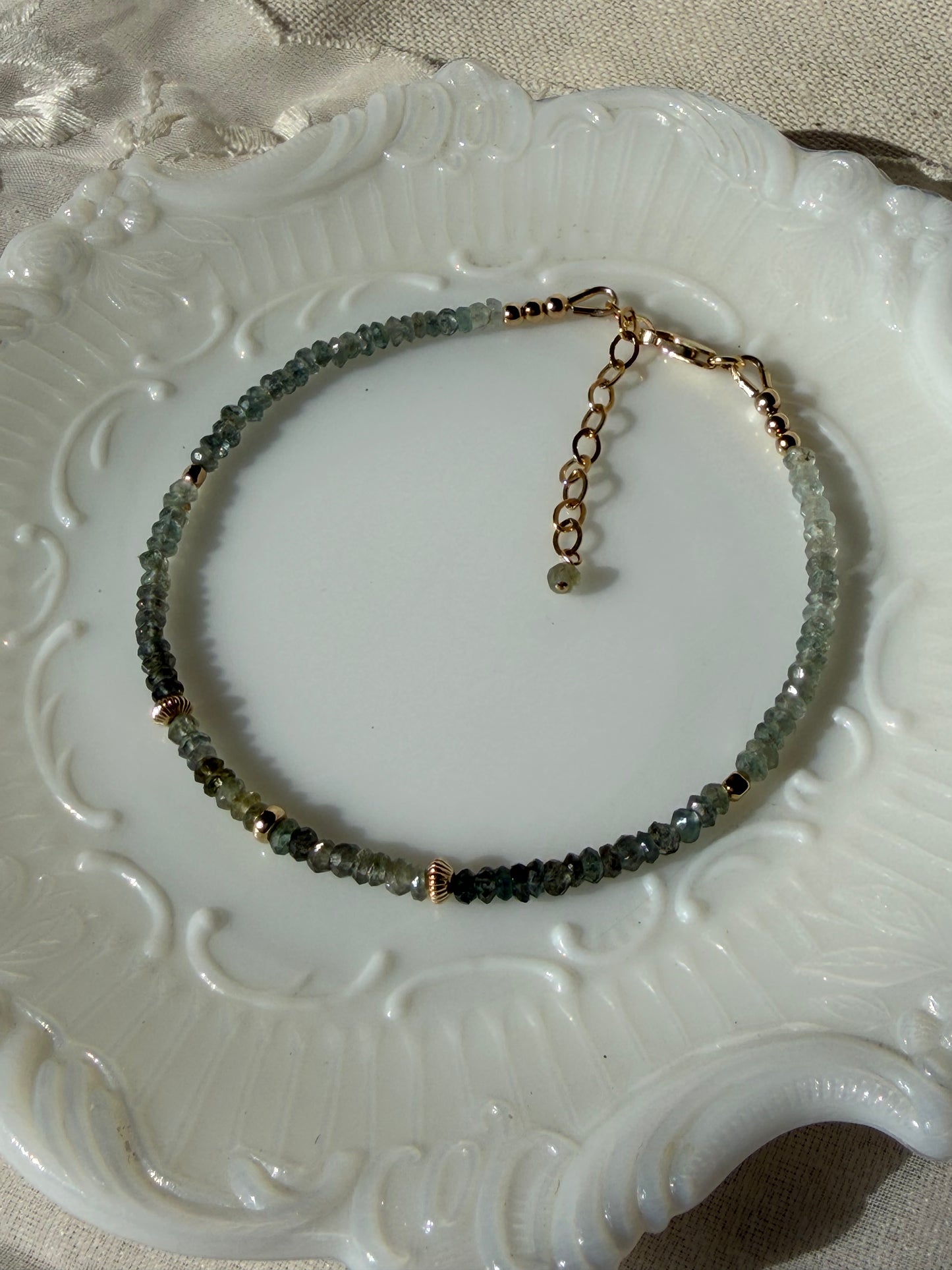 Moss Aquamarine Bracelet