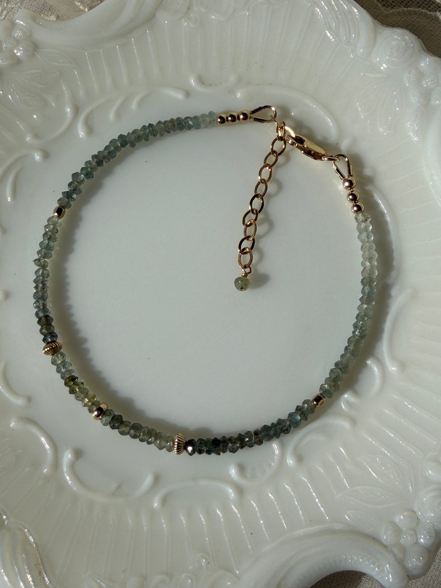 Moss Aquamarine Bracelet