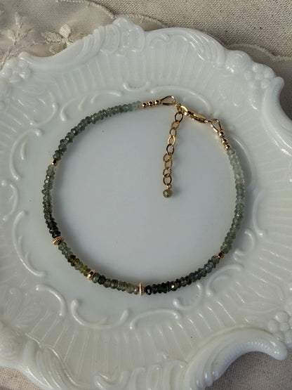 Moss Aquamarine Bracelet
