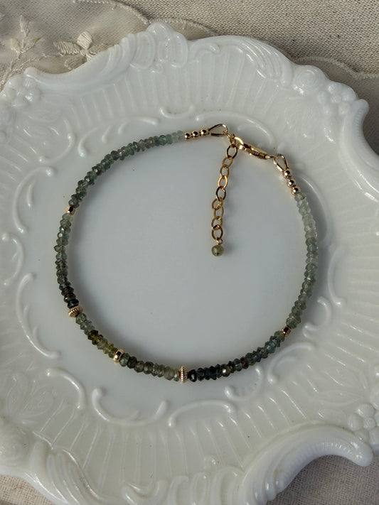 Moss Aquamarine Bracelet