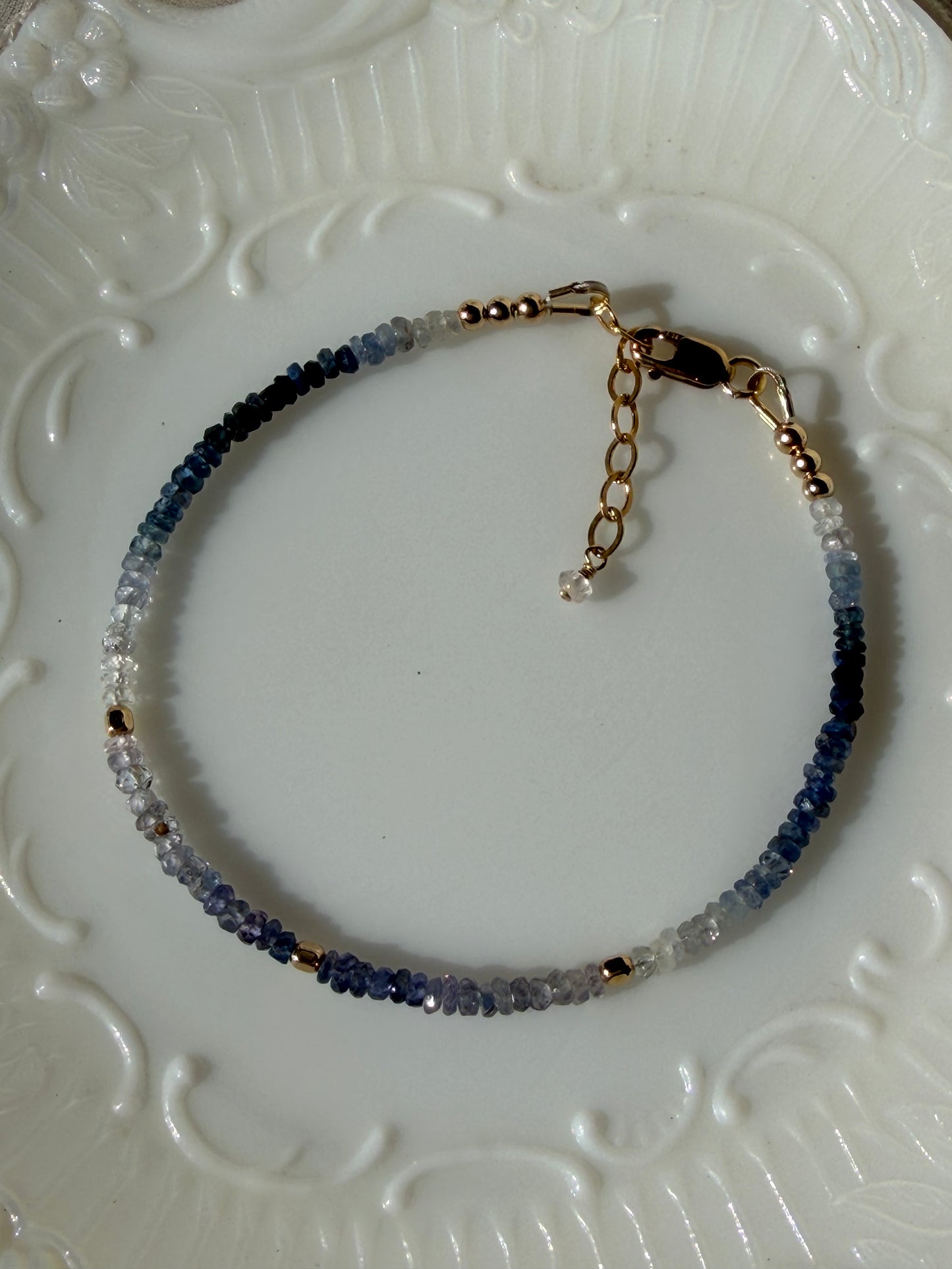 Blue Ombré Sapphire Bracelet