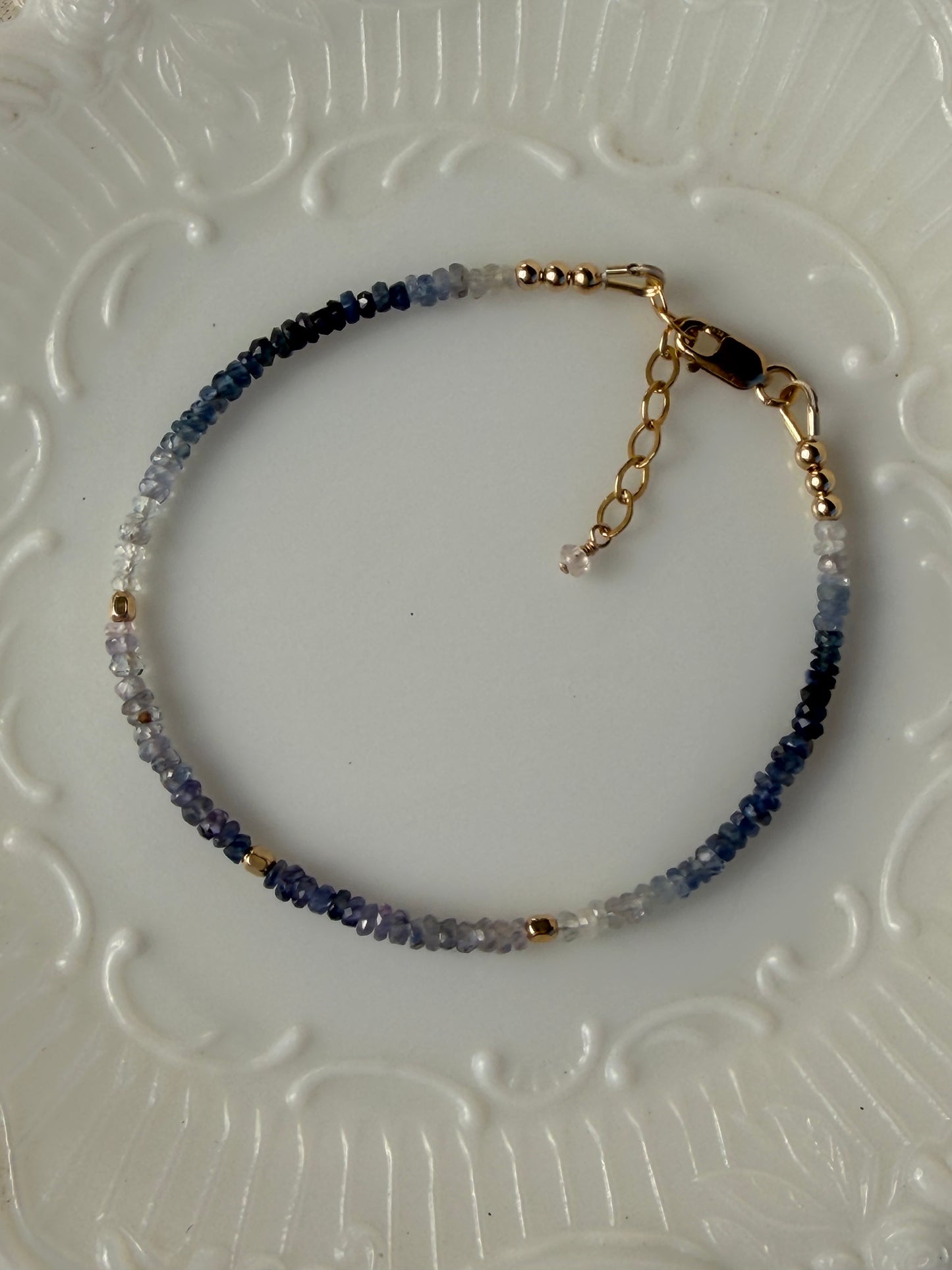 Blue Ombré Sapphire Bracelet